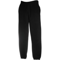 Pantalón con bajo elástico de adulto grabado negro Pantalón con bajo elástico de adulto grabado negro