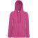 Chaqueta sudadera de mujer entallada ligera personalizada fucsia