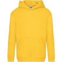 Sudadera de niño con capucha clásica personalizada blanca