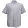 Camisa Oxford manga corta hombre  personalizada gris