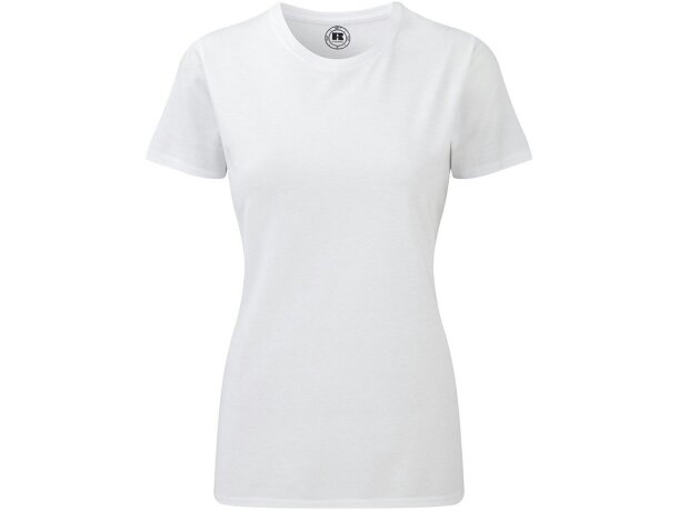 Camiseta de mujer blanca 155 gr blanca
