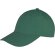 Gorra de alta calidad en algodón de 300 gr verde