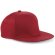 Gorra estilo rapero de 5 paneles personalizada roja