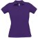Polo para mujer grabado manga corta 100% algodón preencogido 180 g/m2 Morado