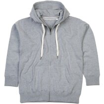 Sudadera de hombre con cremallera entera gris