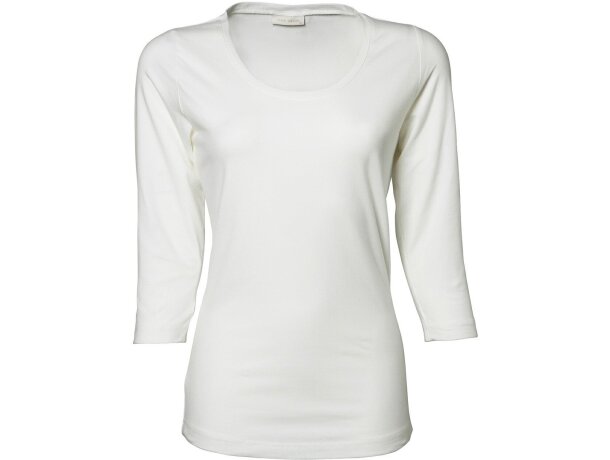 Camiseta original ajustada manga 3/4 mujer blanca