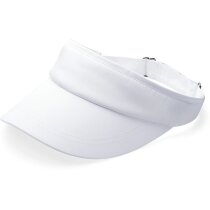 Visera para deportistas en poliester algodón blanca Visera para deportistas en poliester algodón blanca