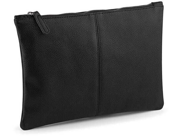 Neceser barato NuHide con cremallera apariencia cuero 28x20 cm Bronce detalle 5