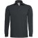 Polo de manga larga personalizado de hombre algodón ring-spun 230 g/m2 Gris oscuro