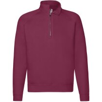 Sudadera con media cremallera de colores personalizada blanca Sudadera con media cremallera de colores personalizada blanca