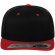 Gorra Snapback 6 panles ajustada Negro/rojo detalle 5