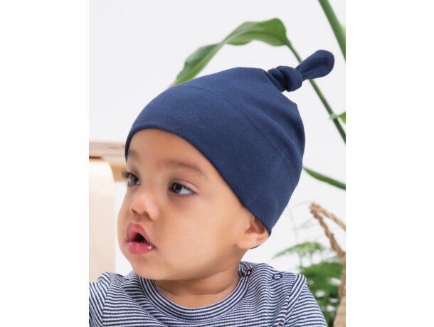 Gorro para publicidad 100% algodón peinado 200 g/m2 para bebé Marino francés detalle 1