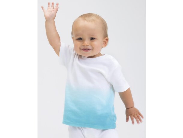 Camiseta Dips bebé Natural/sage verde detalle 5