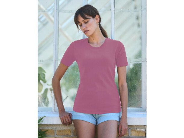 Camiseta de mujer 200 gr algodón liso personalizada