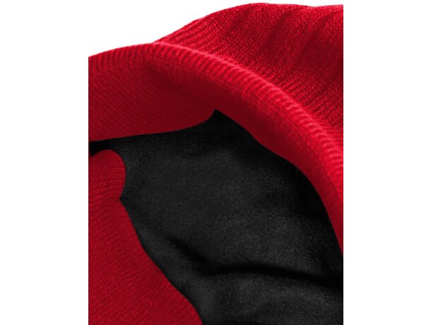 Gorro marca Thinsulate de doble capa Rojo clasico detalle 6