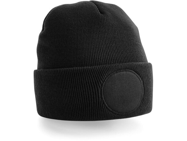 Gorro Tankal poliacrílico doble capa con parche personalizable Azul royal brillante detalle 2