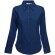 Camisa Oxford manga larga mujer  personalizada azul marino