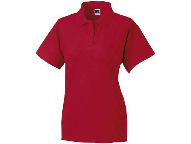 Polo de mujer tejido mixto 220 gr barato rojo