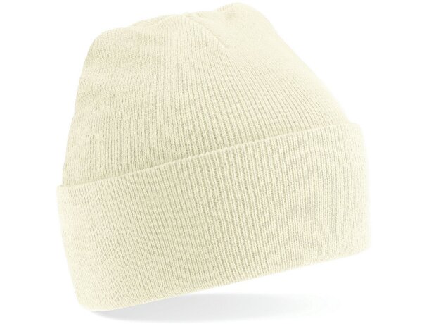 Gorro con dobladillo para niños natural barata