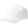 Gorra de algodón peinado grueso personalizada blanca