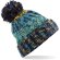 Gorro de invierno económico poliacrílico con base doblada Corkscrew Azul marino mezcla