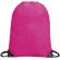 Bolsa mochila impermeable con cuerdas fucsia barata