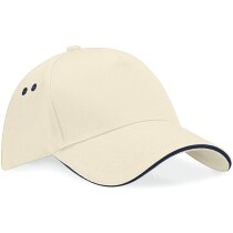 Gorra de 5 paneles con visera tipo sandwich azul marino