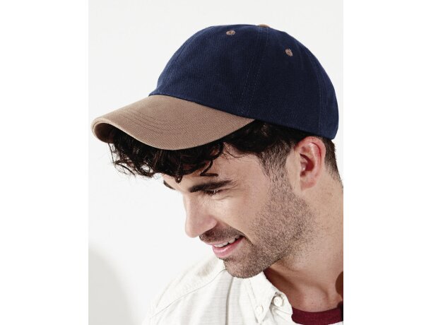 Gorra de algodón con cierre de hebilla y perfil bajo personalizada