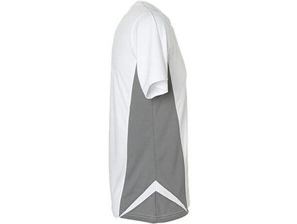 Camiseta técnica Cuello V Gamegear Cooltext merchandising blanco/gris