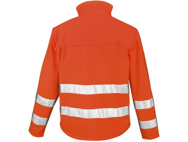 Chaqueta softshell Hi-Vis Naranja fluor detalle 1