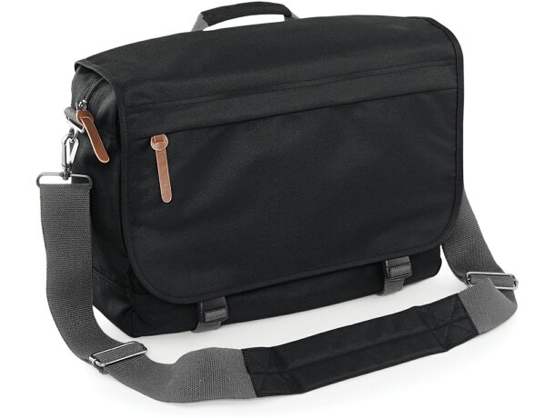 Bolsa mensajero con acolchado protector negra Bolsa mensajero con acolchado protector negra