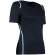 Camiseta de mujer manga corta detalles de color 135 gr grabada