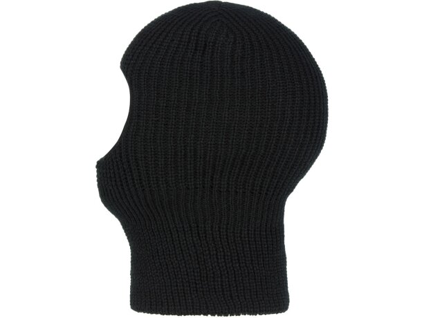Pasamontañas Unnan poliacrílico acanalado negro cara descubierta Negro detalle 5