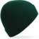 Gorros invierno dobladillo unisex poliéster canalé Verde botella