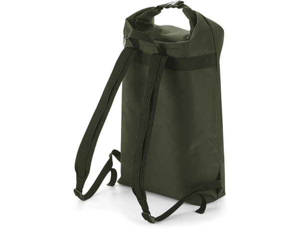 Mochila Icon Roll-top Backpack Verde oliva detalle 5