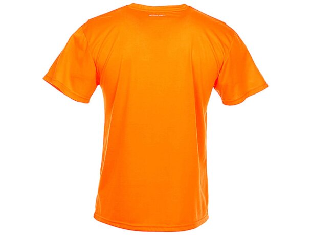 Camiseta técnica de hombre 160 gr Rosa rubor detalle 2