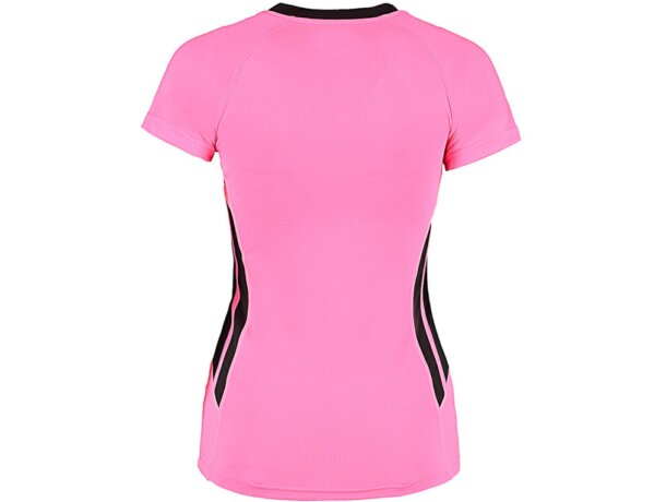 Camiseta de mujer manga corta combinada 135 gr