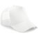gorra sencilla con 5 paneles y rejilla trasera personalizada gris claro blanco