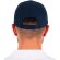 Gorra Twill perfil medio 6 paneles Marino detalle 2