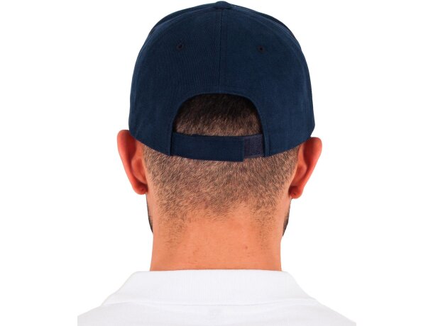 Gorra Twill de 6 paneles con perfil medio Marino detalle 2