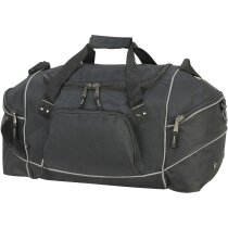 Bolsa de poliéster para hacer deporte o viajar grabada negra Bolsa de poliéster para hacer deporte o viajar grabada negra