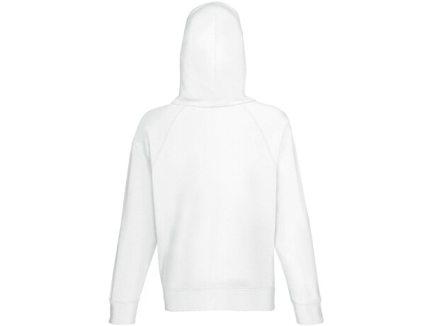 Sudadera ligera con capucha blanca