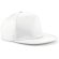 Gorra estilo rapero de 5 paneles personalizada blanca