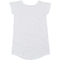 Vestido de mujer liso manga corta blanco