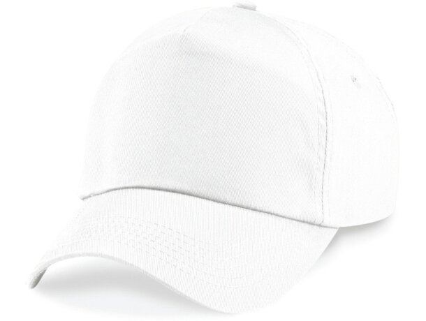 Gorras junior personalizadas de 5 paneles en 100% algodón sarga Original Fucsia detalle 2