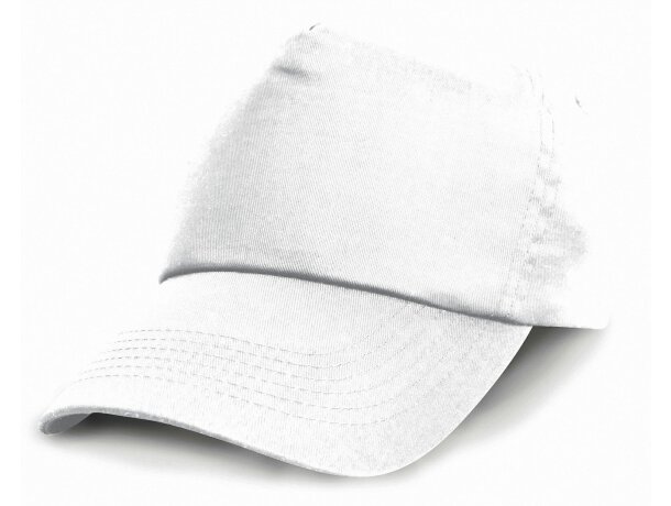 Gorra modelo baseball infantil de algodón blanca