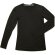 Camiseta manga larga tejido mixto 170 gr personalizada negra
