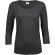 Camisetas manga larga 3/4 algodón peinado 195 g/m2 Gris oscuro