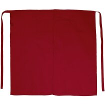 delantal largo con abertura y bolsillo para hostelería personalizado rojo