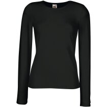 Camiseta manga larga Corte Femenino personalizada negra Camiseta manga larga Corte Femenino personalizada negra